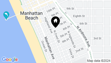 Map of 316 7th Street, Manhattan Beach CA, 90266