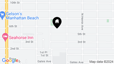 Map of 1427 5th Street, Manhattan Beach CA, 90266