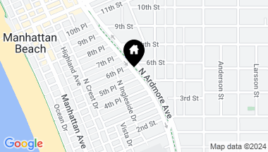 Map of 532 6th Street, Manhattan Beach CA, 90266