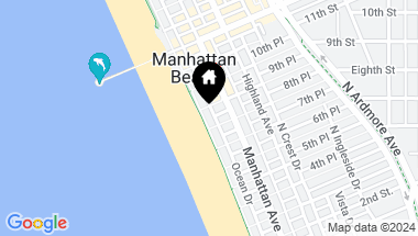 Map of 808 The Strand, Manhattan Beach CA, 90266