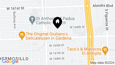 Map of 812 W 164th Street, Gardena CA, 90247