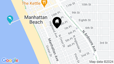Map of 712 Highland Avenue, Manhattan Beach CA, 90266