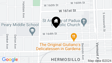 Map of 1243 W 164th Street, Gardena CA, 90247