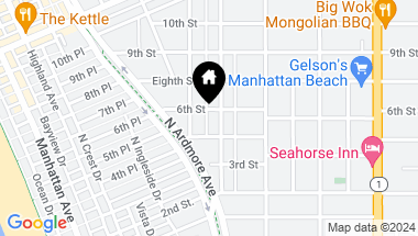 Map of 818 6th Street, Manhattan Beach CA, 90266