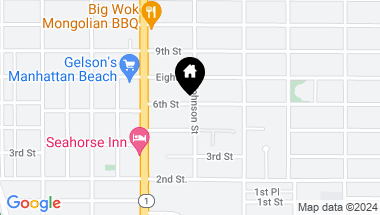 Map of 1156 6th Street, Manhattan Beach CA, 90266
