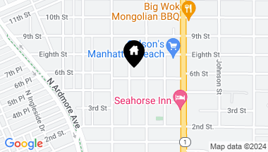 Map of 600 Anderson Street, Manhattan Beach CA, 90266