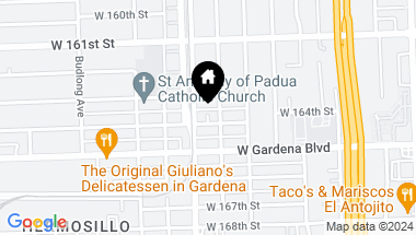 Map of 845 W 164th Street, Gardena CA, 90247