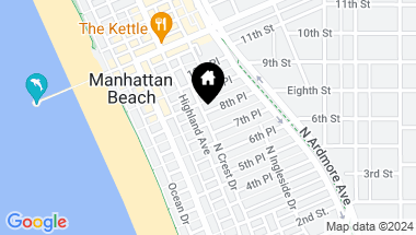 Map of 317 8th Street, Manhattan Beach CA, 90266