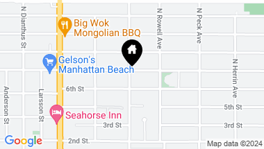 Map of 1300 8th Street, Manhattan Beach CA, 90266