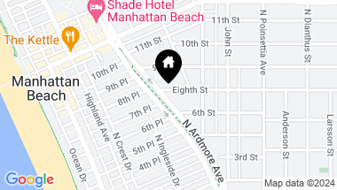 Map of 600 8th Street, Manhattan Beach CA, 90266