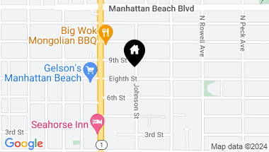 Map of 1161 8th Street, Manhattan Beach CA, 90266