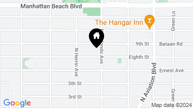 Map of 1649 8th Street, Manhattan Beach CA, 90266