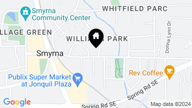 Map of 2832 Walker Court SE, Smyrna GA, 30080