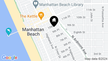 Map of 400 10th Street, Manhattan Beach CA, 90266