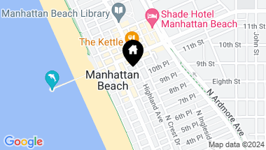 Map of 220 11th Street, Manhattan Beach CA, 90266