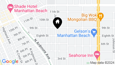 Map of 808 John St, Manhattan Beach CA, 90266