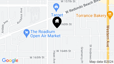 Map of 2124 W 161st Street, Torrance CA, 90504