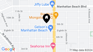 Map of 1022 9th Street, Manhattan Beach CA, 90266