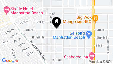 Map of 856 9th Street, Manhattan Beach CA, 90266