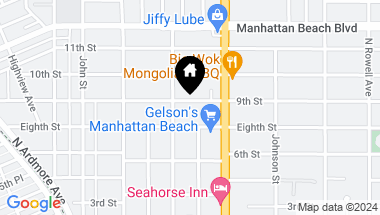 Map of 1018 9th Street, Manhattan Beach CA, 90266