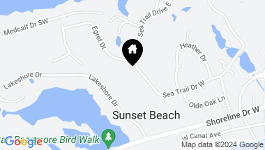 Map of 403 Sea Trail Drive W, Sunset Beach NC, 28468