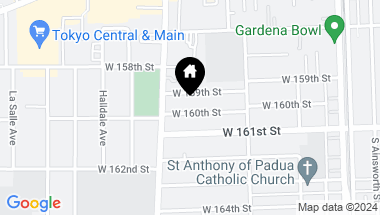 Map of 1313 W 160th Street, Gardena CA, 90247