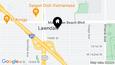 Map of 4308 4310 W 159th Street, Lawndale CA, 90260