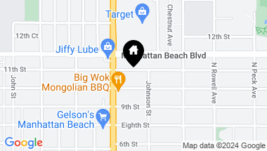 Map of 1136 11th Street B, Manhattan Beach CA, 90266