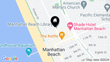 Map of 229 13th Street, Manhattan Beach CA, 90266