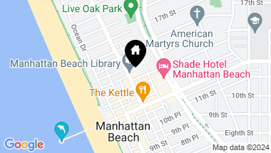 Map of 1300 Highland Avenue 107, Manhattan Beach CA, 90266