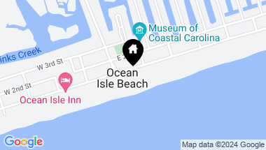 Map of 12 E 1st Street, Ocean Isle Beach NC, 28469