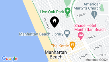 Map of 132 16th Street, Manhattan Beach CA, 90266