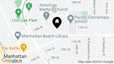 Map of 733 12th Street, Manhattan Beach CA, 90266