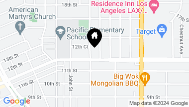 Map of 1148 N Poinsettia Avenue, Manhattan Beach CA, 90266