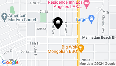 Map of 1145 Pine Avenue, Manhattan Beach CA, 90266