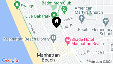 Map of 409 15th Street 0, Manhattan Beach CA, 90266
