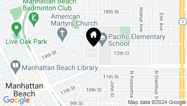 Map of 11 Arbolado Court, Manhattan Beach CA, 90266
