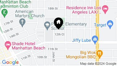 Map of 849 12th Court, Manhattan Beach CA, 90266