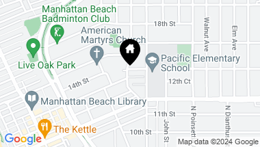 Map of 750 14th Street, Manhattan Beach CA, 90266