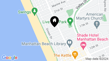 Map of 208 18th Street, Manhattan Beach CA, 90266