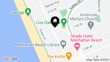 Map of 1704 Highland Avenue, Manhattan Beach CA, 90266
