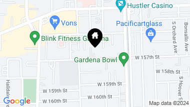 Map of 1119 Magnolia Avenue 1, Gardena CA, 90247
