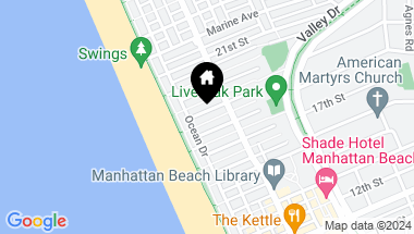 Map of 204 18th Street, Manhattan Beach CA, 90266