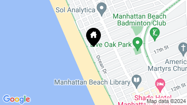 Map of 1900 The Strand, Manhattan Beach CA, 90266
