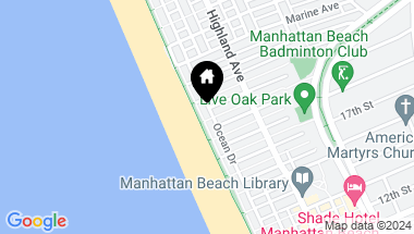 Map of 1900 The Strand, Manhattan Beach CA, 90266