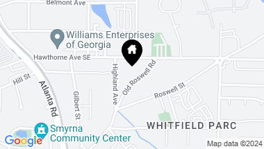 Map of 2592 Old Roswell Road SE, Smyrna GA, 30080