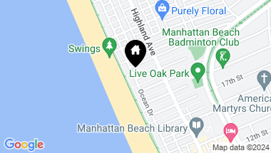 Map of 112 20th Street, Manhattan Beach CA, 90266