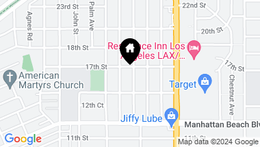 Map of 1601 PINE Avenue, Manhattan Beach CA, 90266