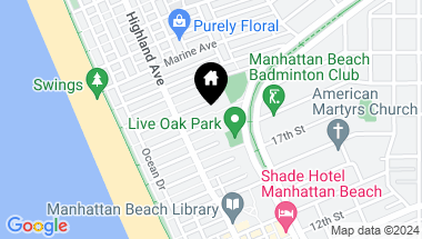 Map of 404 19th Street, Manhattan Beach CA, 90266