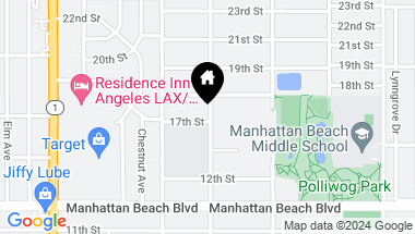 Map of 1351 17th Street, Manhattan Beach CA, 90266